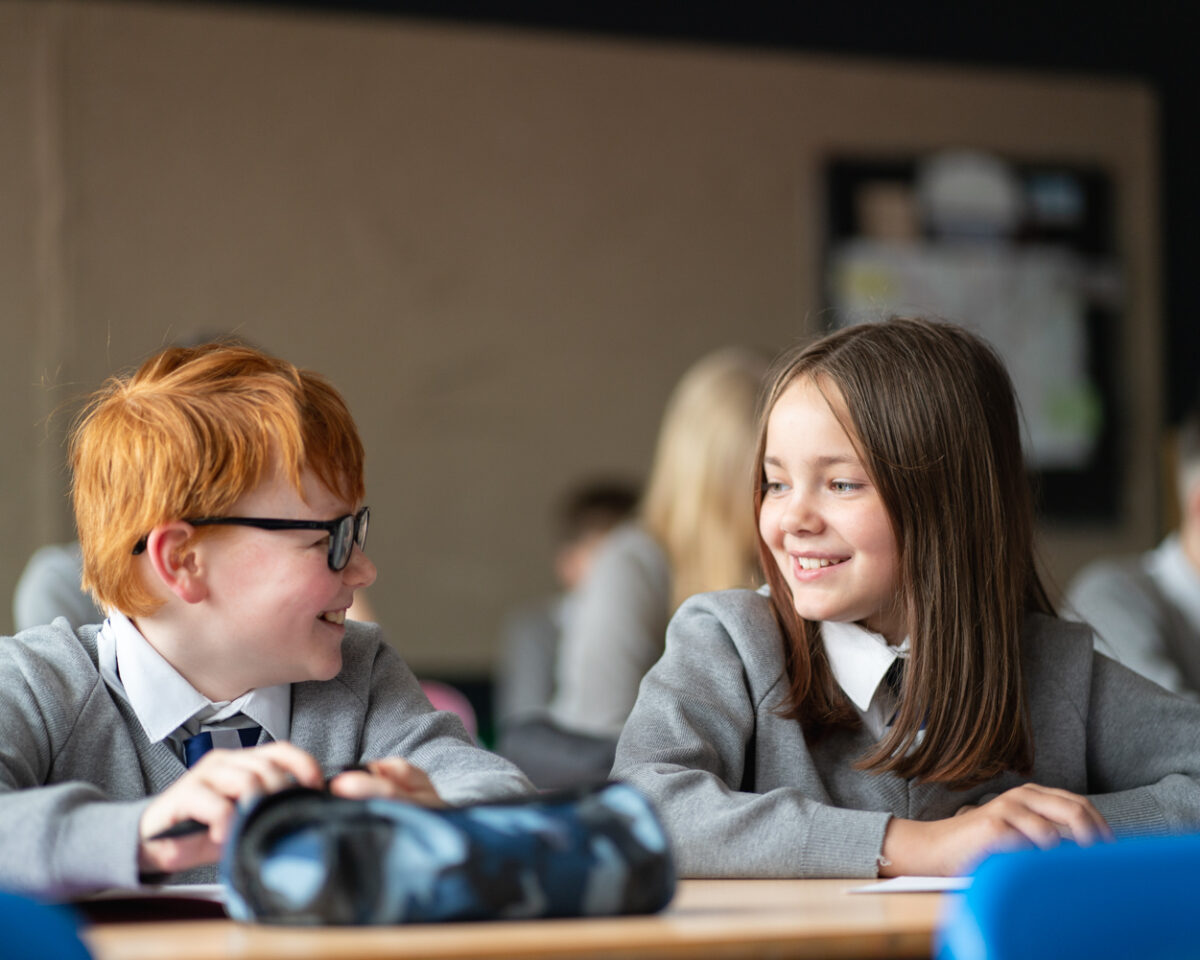 Students Chatting in Class Shrewsbury Academy | Marches Academy Trust